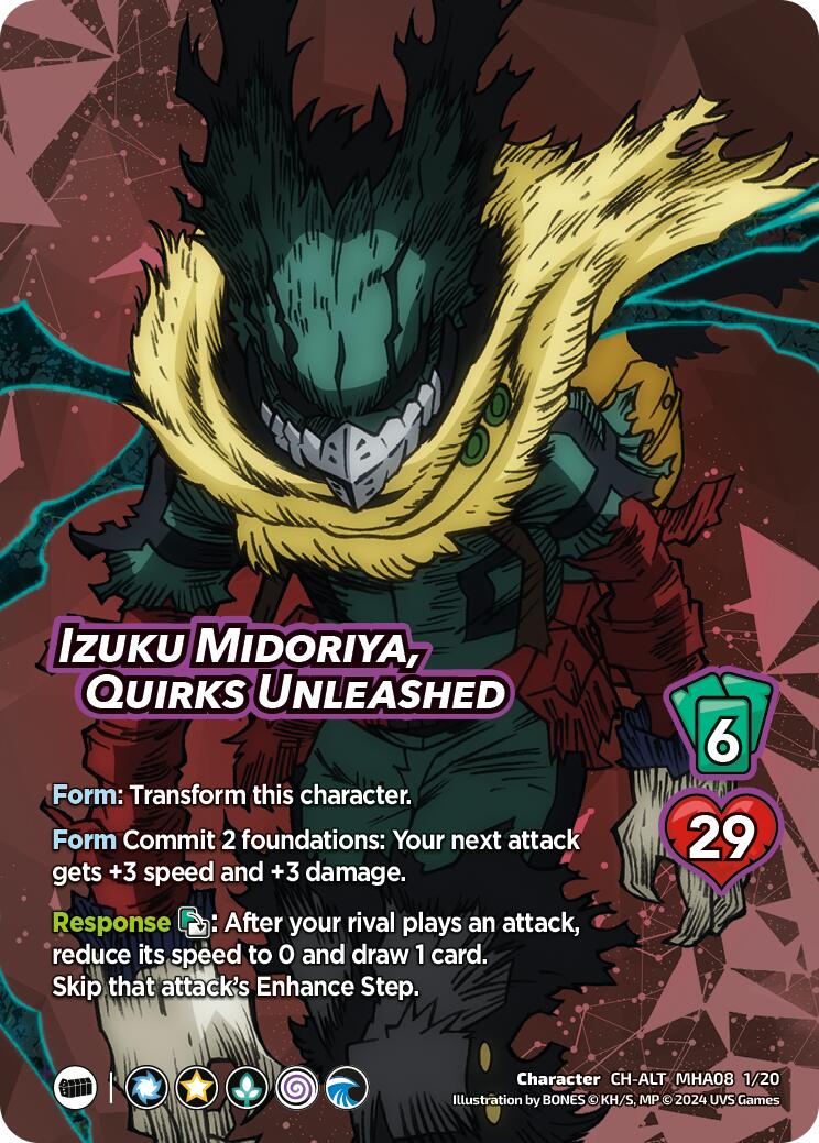 Izuku Midoriya, Quirks Unleashed (Alternate Art) [Challenger Series: My Hero Academia - Dark Hero Arc] | Amazing Games TCG