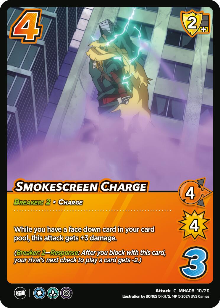 Smokescreen Charge [Challenger Series: My Hero Academia - Dark Hero Arc] | Amazing Games TCG