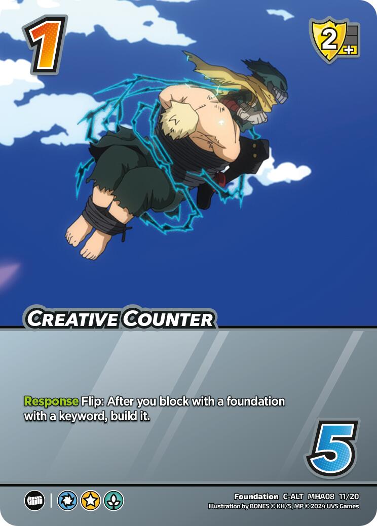 Creative Counter (Alternate Art) [Challenger Series: My Hero Academia - Dark Hero Arc] | Amazing Games TCG