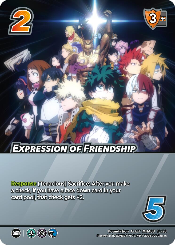 Expression of Friendship (Alternate Art) [Challenger Series: My Hero Academia - Dark Hero Arc] | Amazing Games TCG