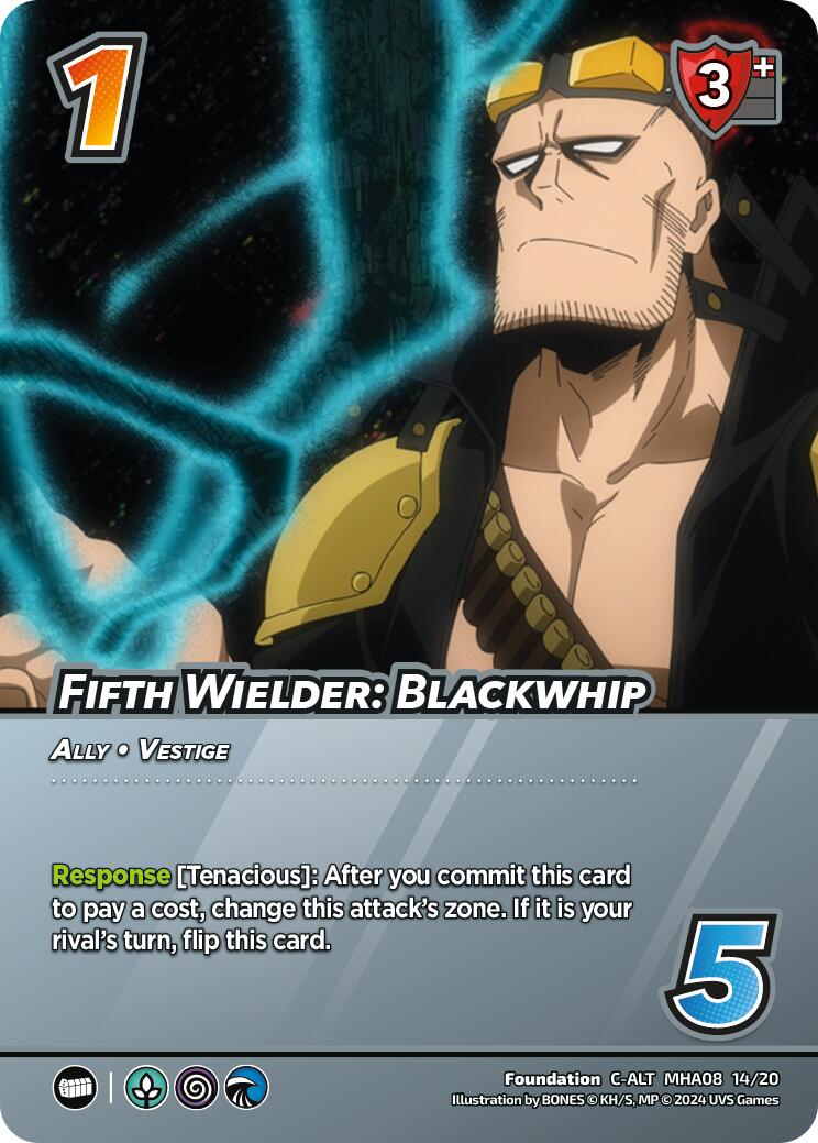 Fifth Wielder: Blackwhip (Alternate Art) [Challenger Series: My Hero Academia - Dark Hero Arc] | Amazing Games TCG