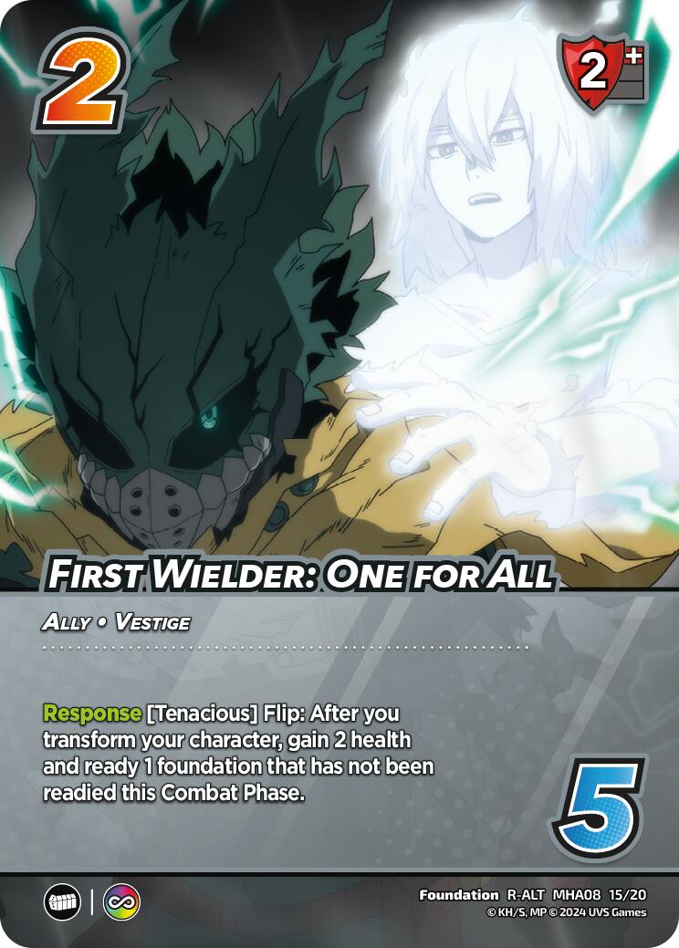 First Wielder: One for All (Alternate Art) [Challenger Series: My Hero Academia - Dark Hero Arc] | Amazing Games TCG