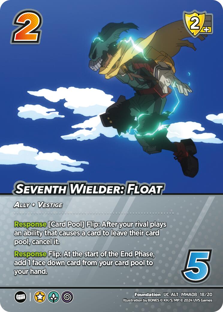 Seventh Wielder: Float (Alternate Art) [Challenger Series: My Hero Academia - Dark Hero Arc] | Amazing Games TCG