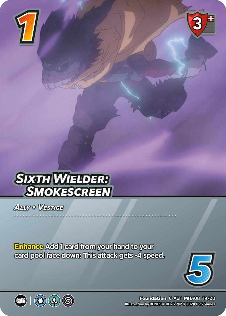 Sixth Wielder: Smokescreen (Alternate Art) [Challenger Series: My Hero Academia - Dark Hero Arc] | Amazing Games TCG