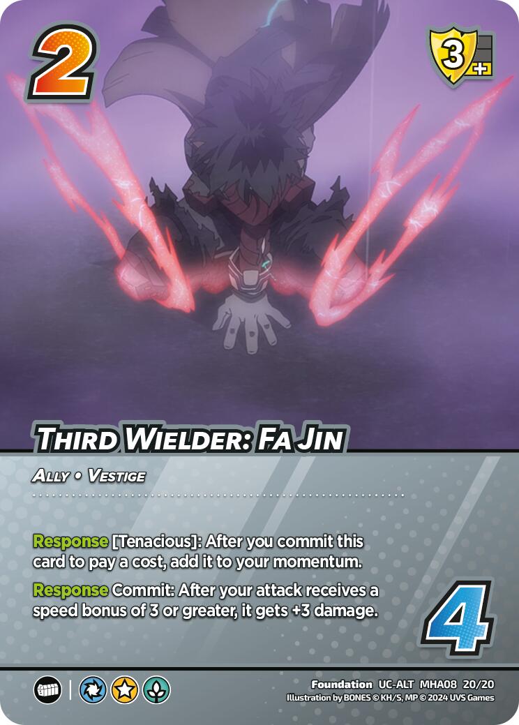 Third Wielder: Fa Jin (Alternate Art) [Challenger Series: My Hero Academia - Dark Hero Arc] | Amazing Games TCG