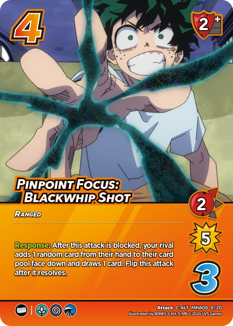 Pinpoint Focus: Blackwhip Shot (Alternate Art) [Challenger Series: My Hero Academia - Dark Hero Arc] | Amazing Games TCG