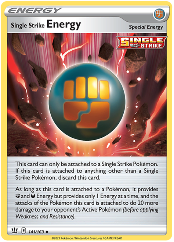 Single Strike Energy (141/163) [Sword & Shield: Battle Styles] | Amazing Games TCG