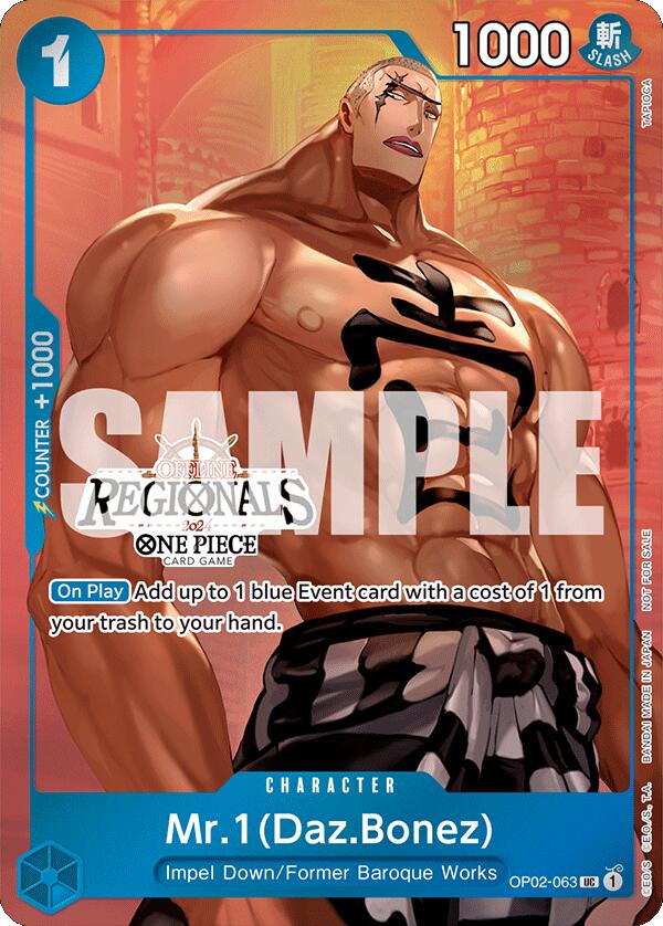 Mr.1 (Daz.Bonez) (Offline Regional 2024 Vol. 3) [One Piece Promotion Cards] | Amazing Games TCG