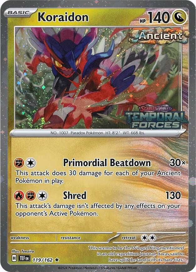 Koraidon (119/162) (European Promo) [Miscellaneous Cards] | Amazing Games TCG