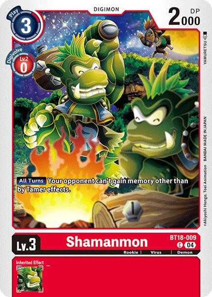 Shamanmon [BT18-009] [Release Special Booster 2.0] | Amazing Games TCG