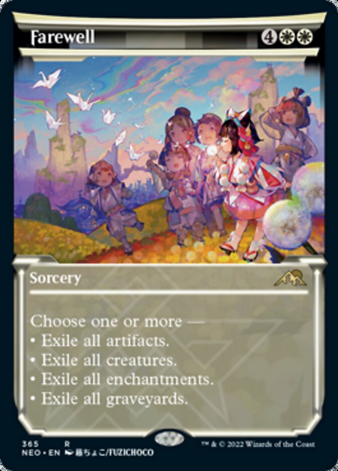 Farewell (Showcase Soft Glow) [Kamigawa: Neon Dynasty] | Amazing Games TCG