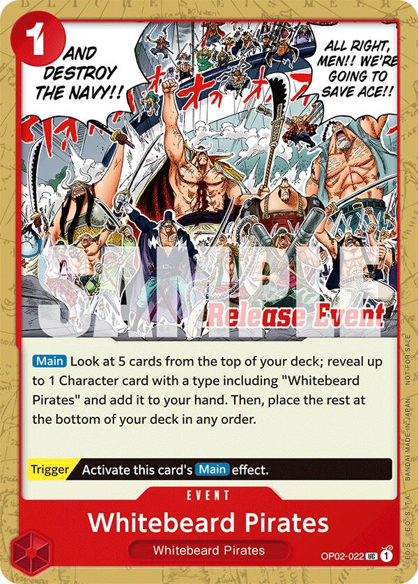 Whitebeard Pirates (ST15 - ST20 Release Event Pack) [One Piece Promotion Cards] | Amazing Games TCG