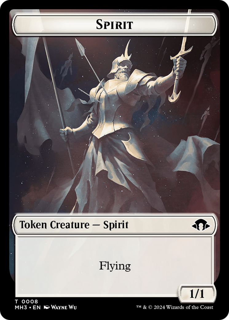 Phyrexian Germ // Spirit (0008) Double-Sided Token [Modern Horizons 3 Tokens] | Amazing Games TCG