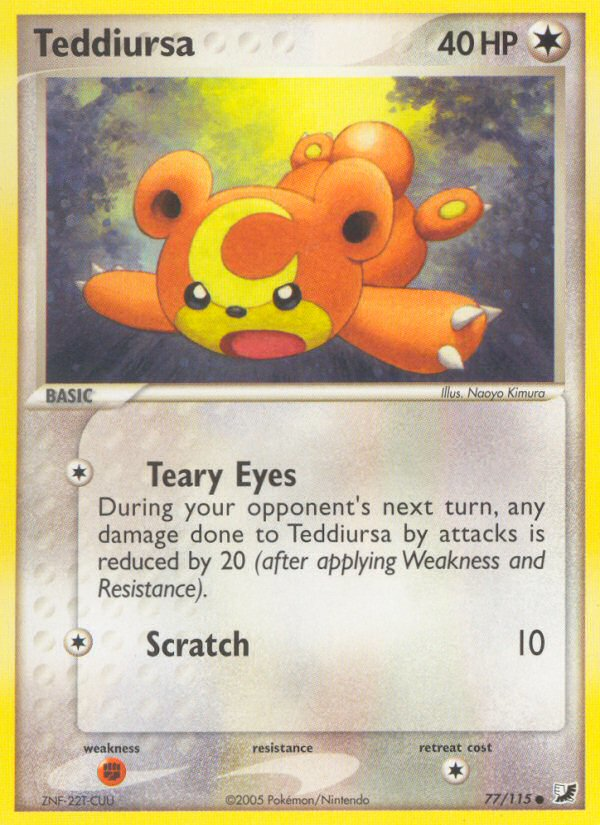 Teddiursa (77/115) [EX: Unseen Forces] | Amazing Games TCG