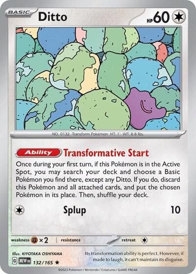 Ditto (132/165) (Non-Holo) [Scarlet & Violet: 151] | Amazing Games TCG