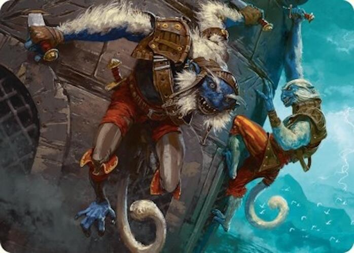 Goblin Boarders Art Card (11/54) [Foundations Art Series] | Amazing Games TCG