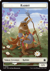 Rabbit // Soldier Double-Sided Token [Foundations Tokens] | Amazing Games TCG