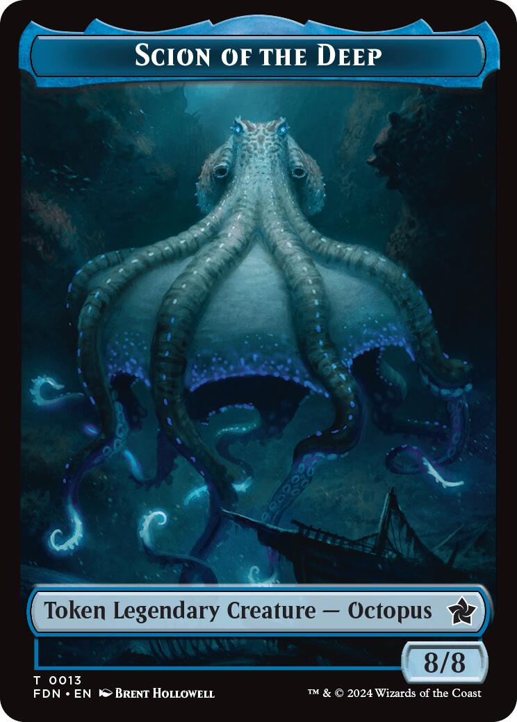 Scion of the Deep // Koma's Coil Doubled-Sided Token [Foundations Tokens] | Amazing Games TCG