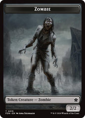 Goblin // Zombie Doubled-Sided Token [Foundations Tokens] | Amazing Games TCG