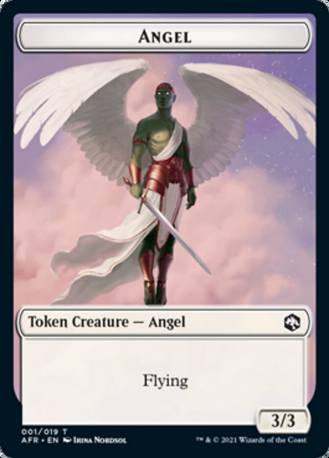 Treasure // Angel Double-Sided Token [Dungeons & Dragons: Adventures in the Forgotten Realms Tokens] | Amazing Games TCG