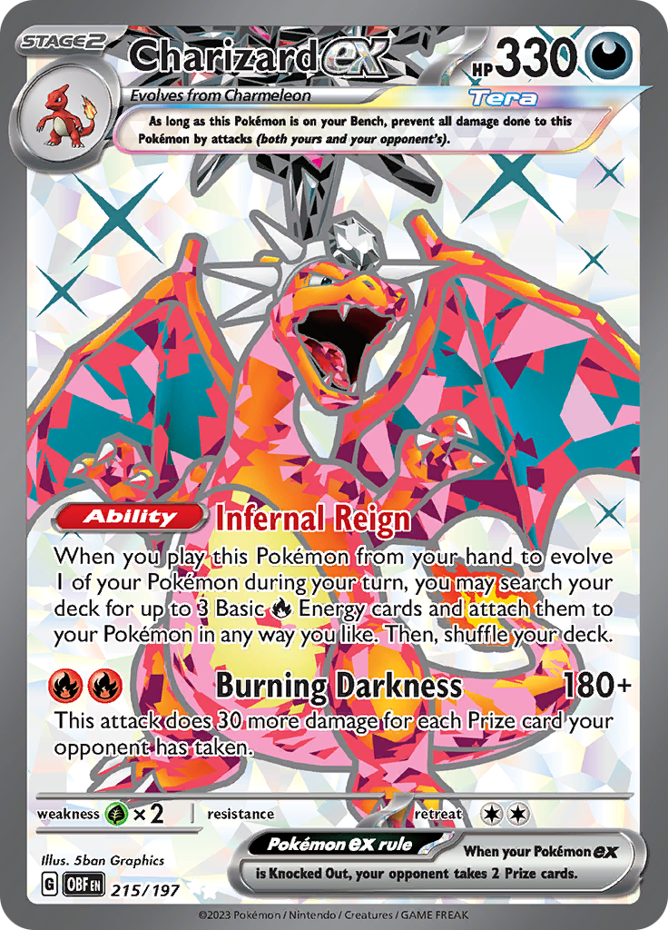 Charizard ex (215/197) [Scarlet & Violet: Obsidian Flames] | Amazing Games TCG