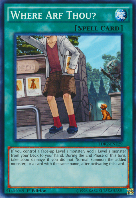 Where Arf Thou? [LDK2-ENK29] Common | Amazing Games TCG