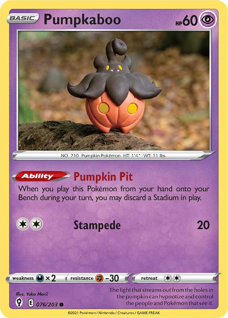 Pumpkaboo (076/203) [Sword & Shield: Evolving Skies] | Amazing Games TCG