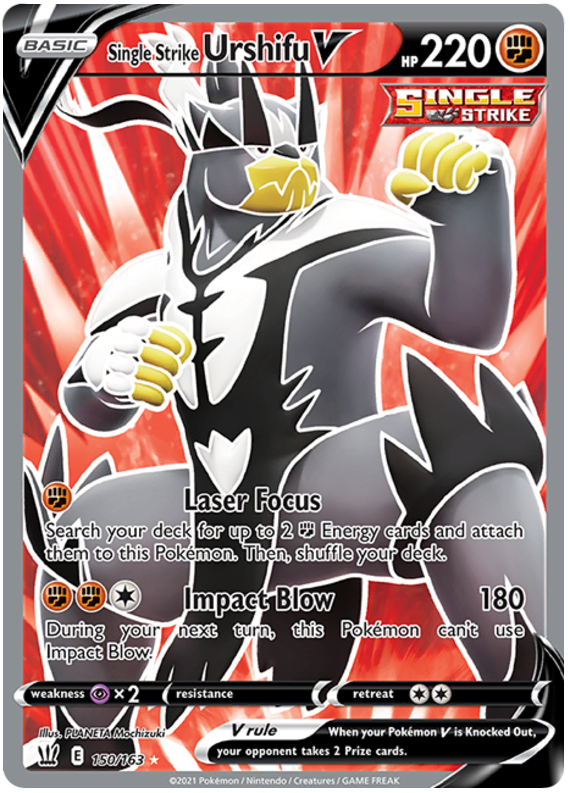 Single Strike Urshifu V (150/163) [Sword & Shield: Battle Styles] | Amazing Games TCG