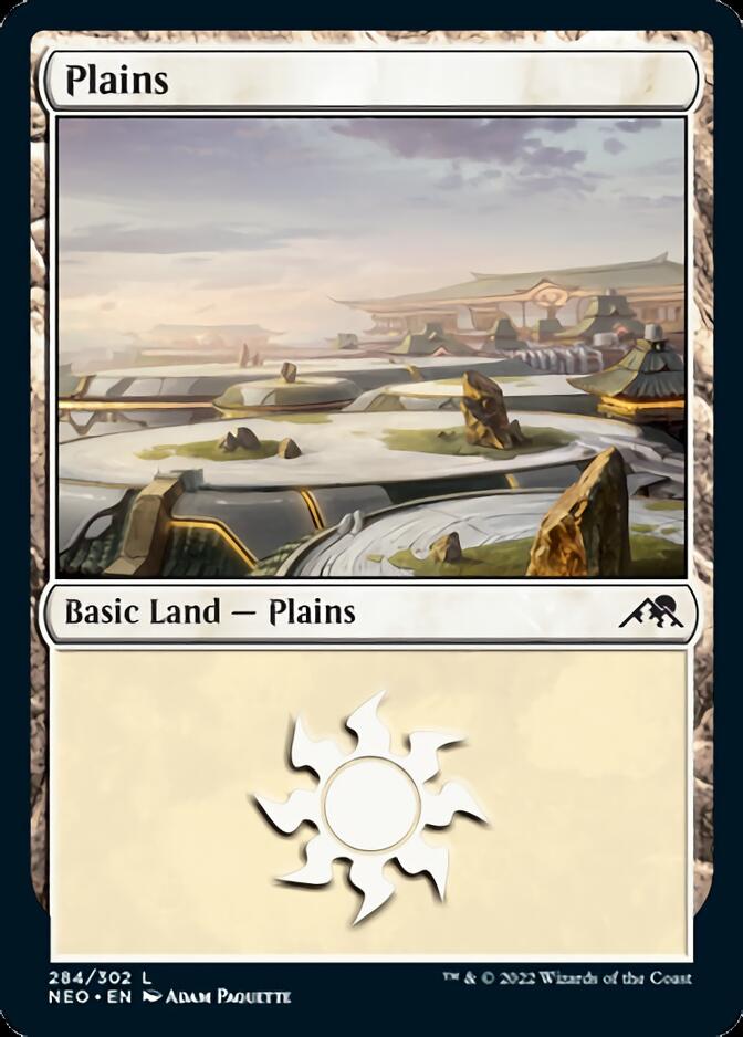 Plains (284) [Kamigawa: Neon Dynasty] | Amazing Games TCG