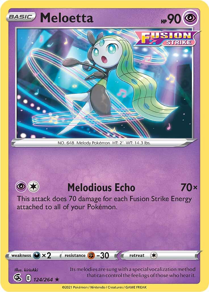 Meloetta (124/264) [Sword & Shield: Fusion Strike] | Amazing Games TCG