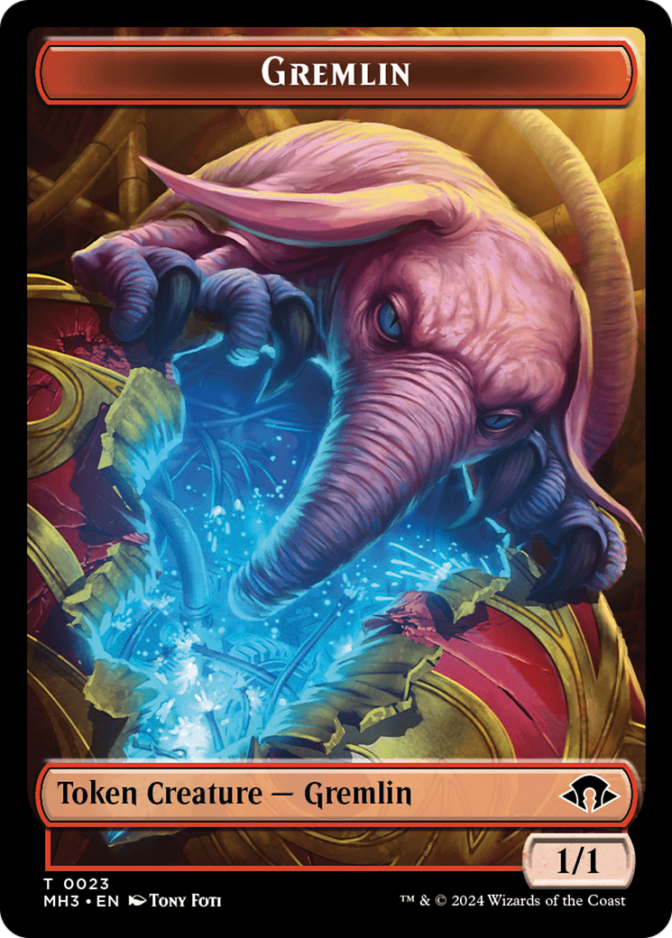 Gremlin Token [Modern Horizons 3 Tokens] | Amazing Games TCG