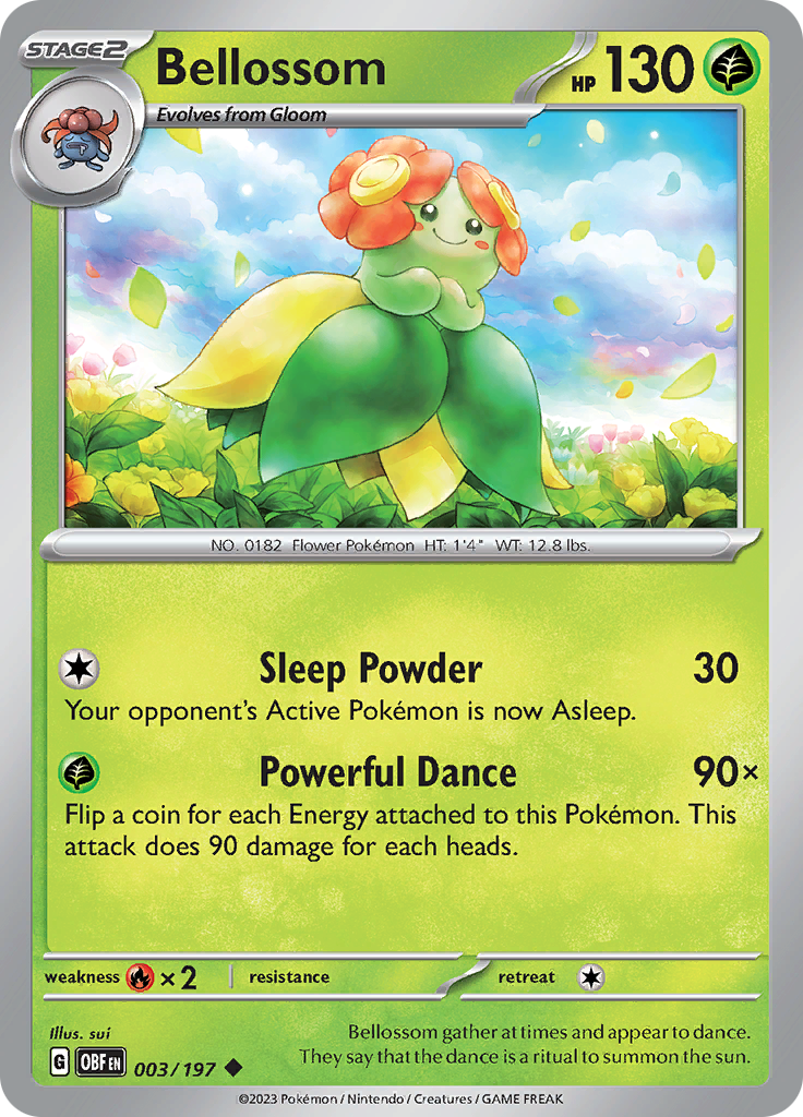 Bellossom (003/197) [Scarlet & Violet: Obsidian Flames] | Amazing Games TCG