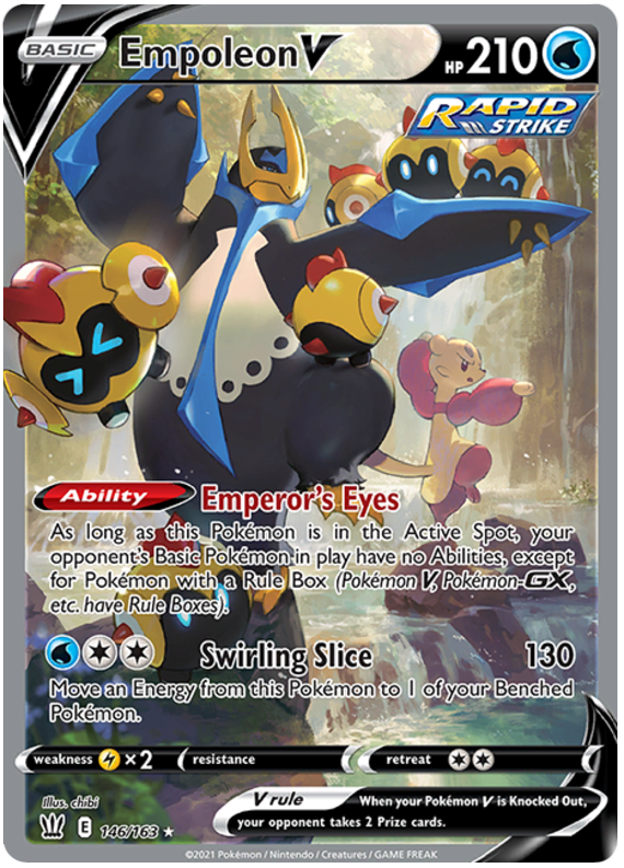 Empoleon V (146/163) [Sword & Shield: Battle Styles] | Amazing Games TCG