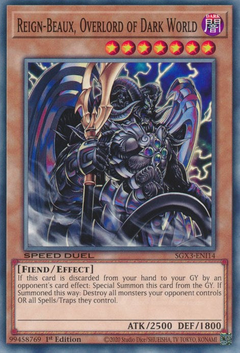 Reign-Beaux, Overlord of Dark World [SGX3-ENI14] Common | Amazing Games TCG