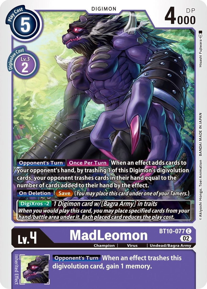 MadLeomon [BT10-077] [Xros Encounter] | Amazing Games TCG