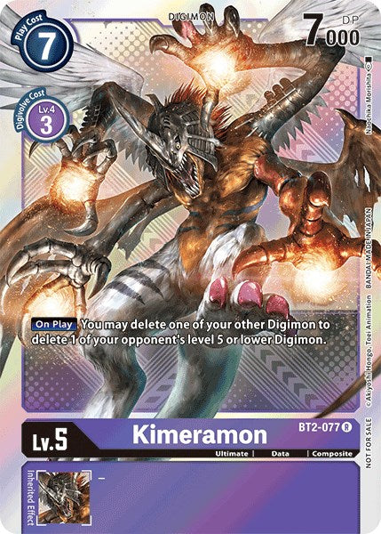 Kimeramon [BT2-077] (Official Tournament Pack Vol.4) [Release Special Booster Promos] | Amazing Games TCG