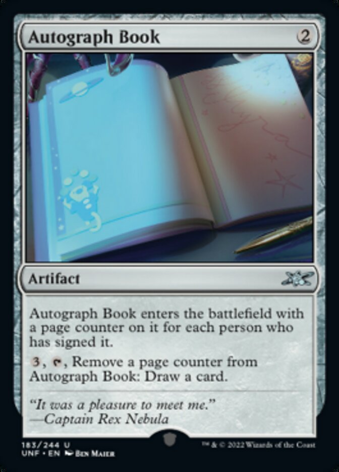 Autograph Book [Unfinity] | Amazing Games TCG