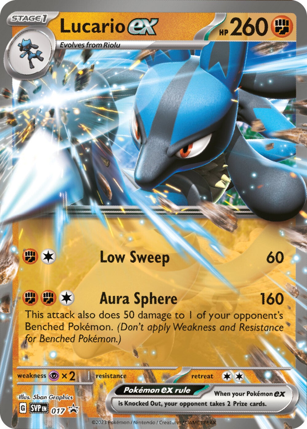 Lucario ex (017) [Scarlet & Violet: Black Star Promos] | Amazing Games TCG