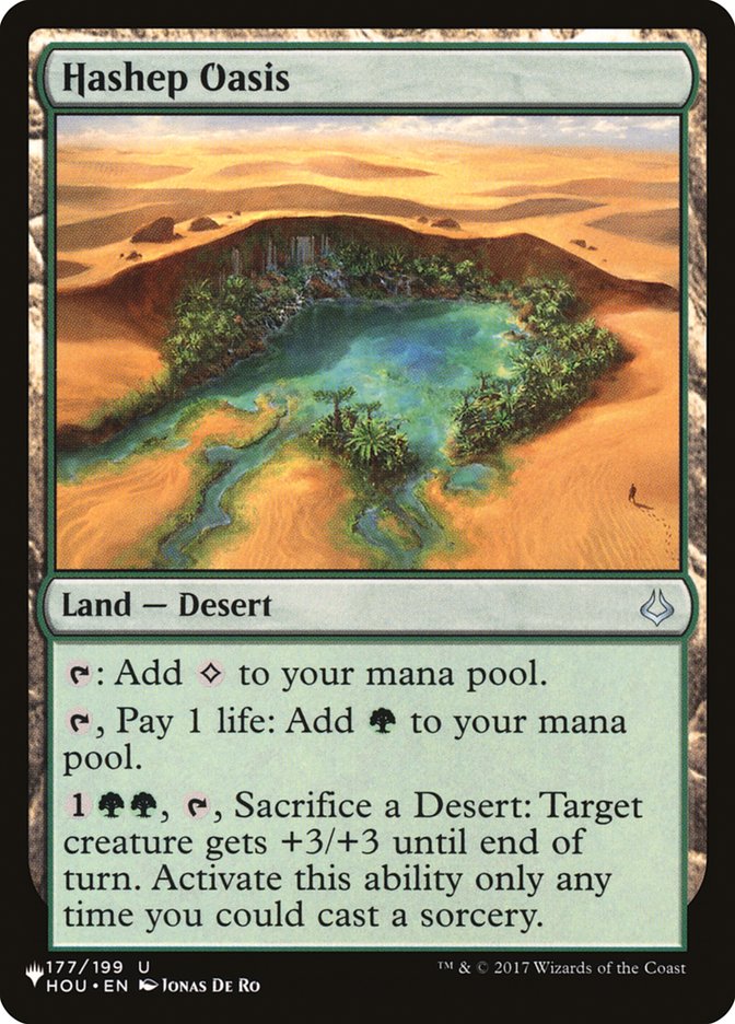 Hashep Oasis [The List] | Amazing Games TCG