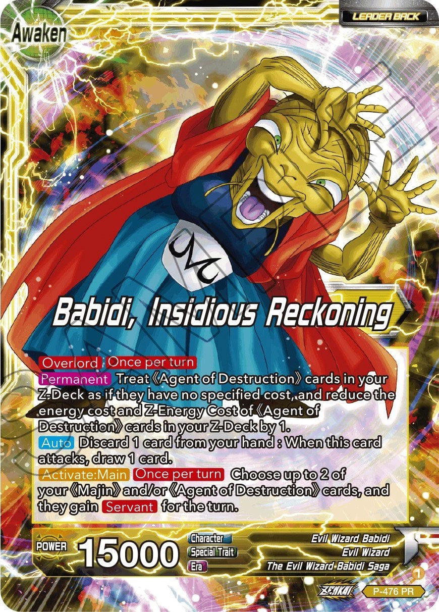Babidi // Babidi, Insidious Reckoning (Silver Foil) (P-476) [Tournament Promotion Cards] | Amazing Games TCG