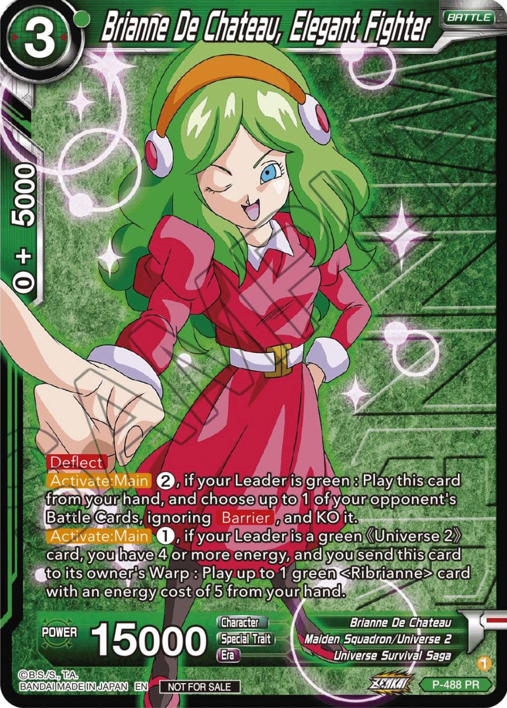 Brianne De Chateau, Elegant Fighter (Zenkai Series Tournament Pack Vol.3 Winner) (P-488) [Tournament Promotion Cards] | Amazing Games TCG