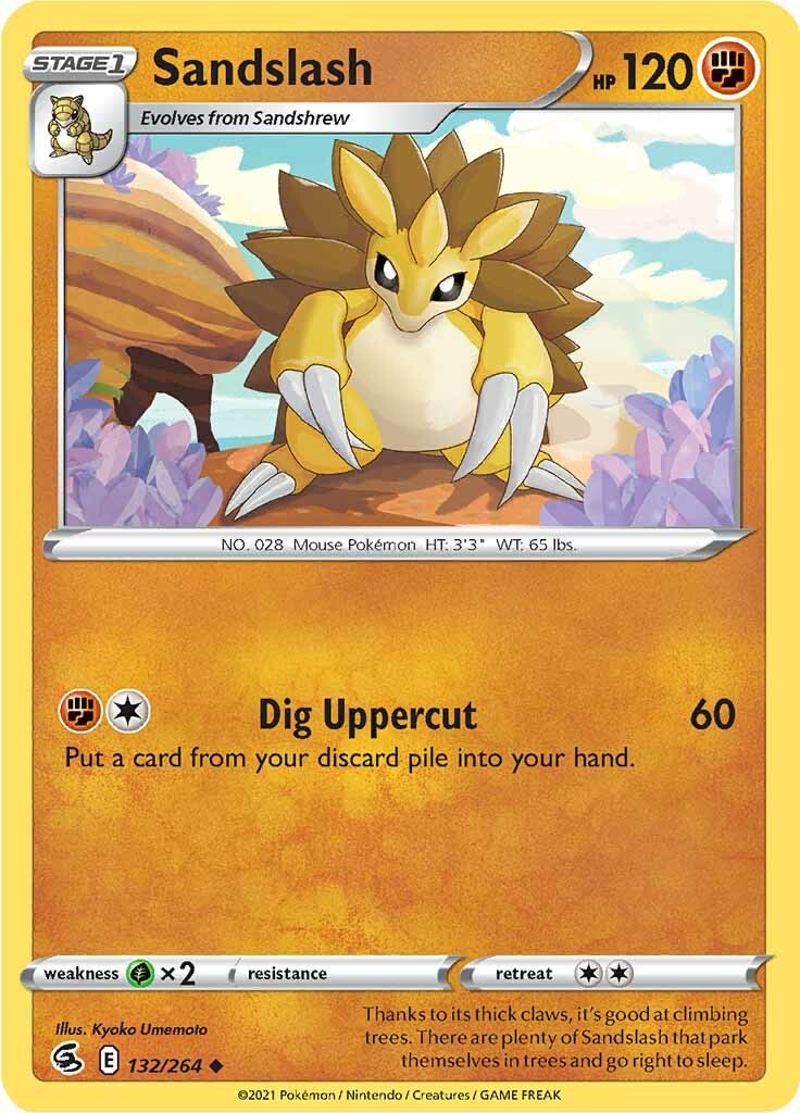 Sandslash (132/264) [Sword & Shield: Fusion Strike] | Amazing Games TCG