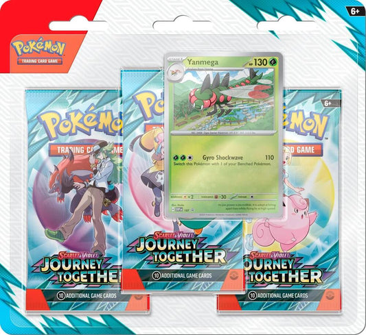 Pokémon TCG: Scarlet & Violet: Journey Together 3 Pack Blister (Yanmega)