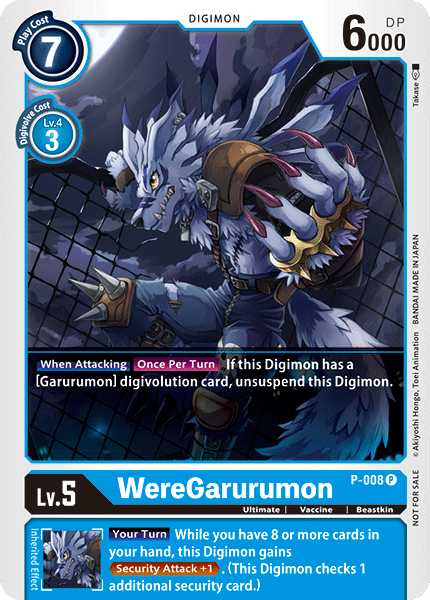 WereGarurumon [P-008] [Promotional Cards] | Amazing Games TCG