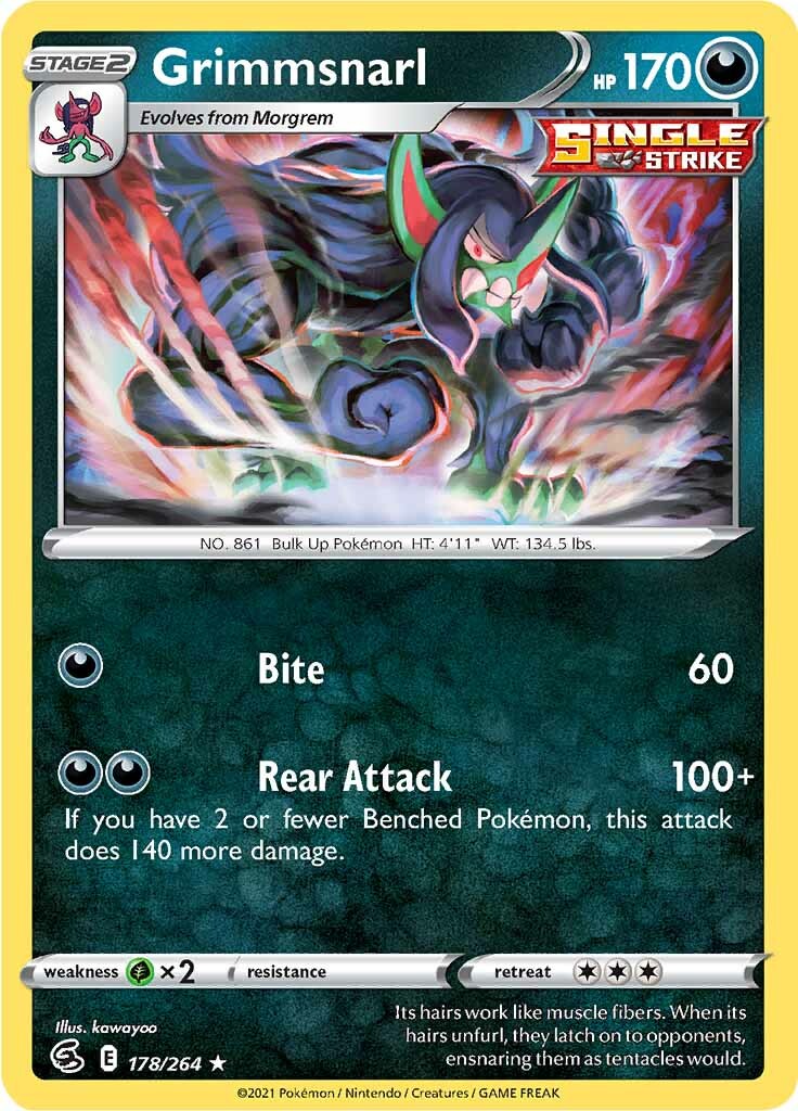 Grimmsnarl (178/264) [Sword & Shield: Fusion Strike] | Amazing Games TCG