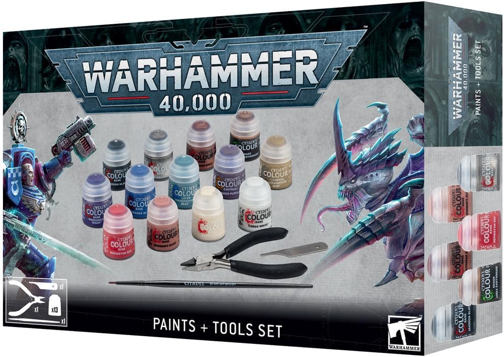 Warhammer 40,000:  Paints + Tools Set | Amazing Games TCG