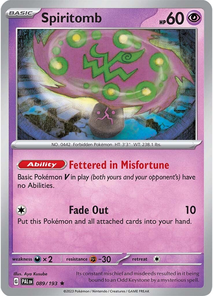 Spiritomb (089/193) [Scarlet & Violet: Paldea Evolved] | Amazing Games TCG