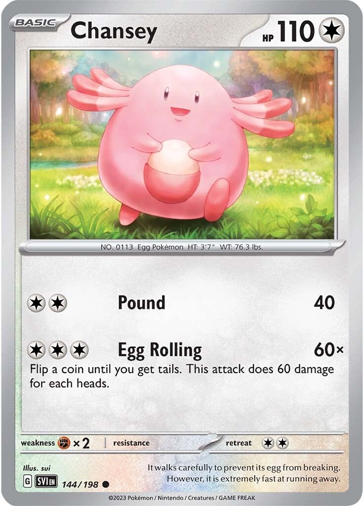 Chansey (144/198) [Scarlet & Violet: Base Set] | Amazing Games TCG