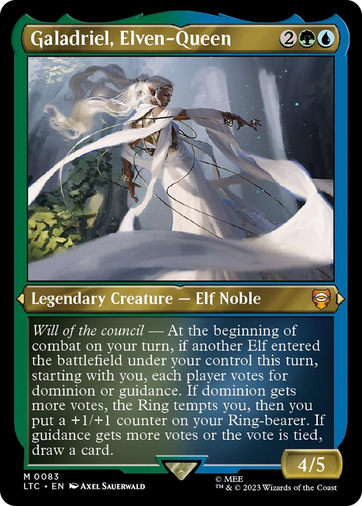 Galadriel, Elven-Queen (Display Commander) [The Lord of the Rings: Tales of Middle-Earth Commander] | Amazing Games TCG