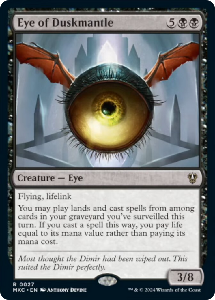 Eye of Duskmantle [Murders at Karlov Manor Commander] | Amazing Games TCG